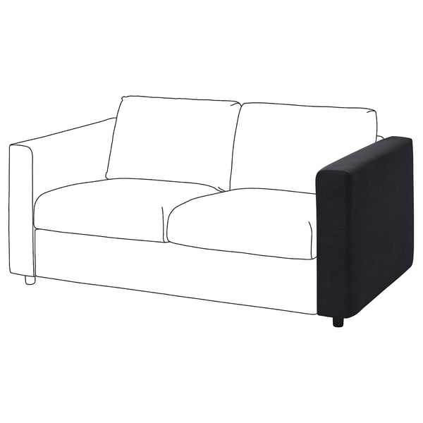 VIMLE armrest, Saxemara black-blue, 15x61x93 cm