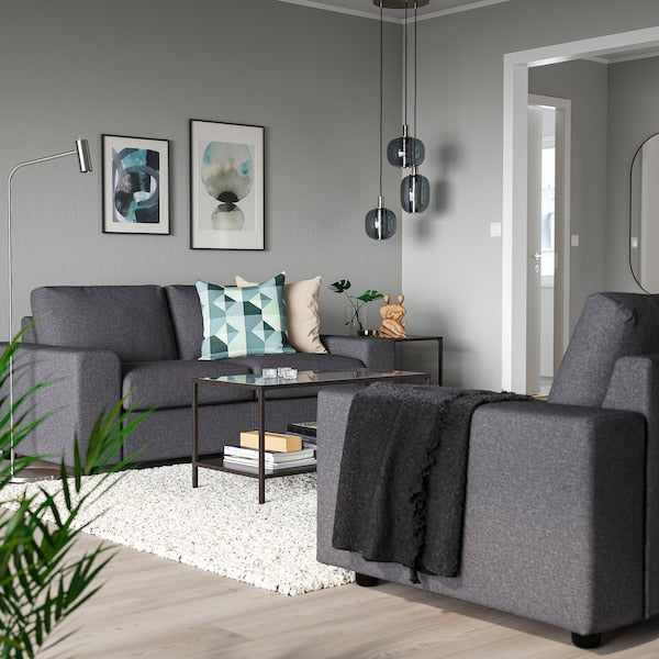 VIMLE 2 seater sofa - with wide armrests Gunnared/smoke grey ,