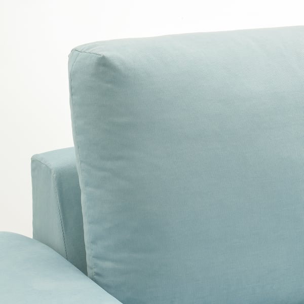 VIMLE 2 seater sofa - with wide armrests/blue Saxemara ,
