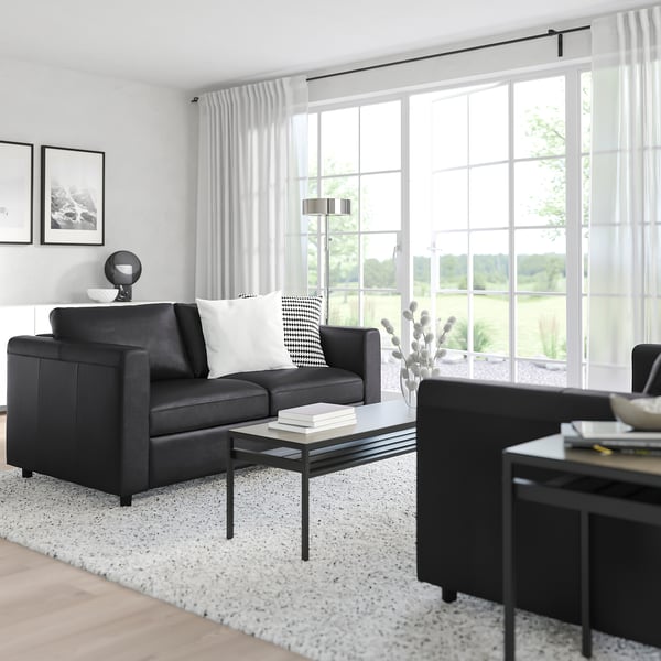VIMLE 2-seater sofa - Grann/Bomstad black ,