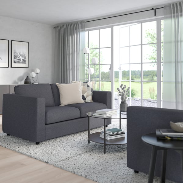 VIMLE 2-seat sofa, Gunnared medium grey, 171 cm
