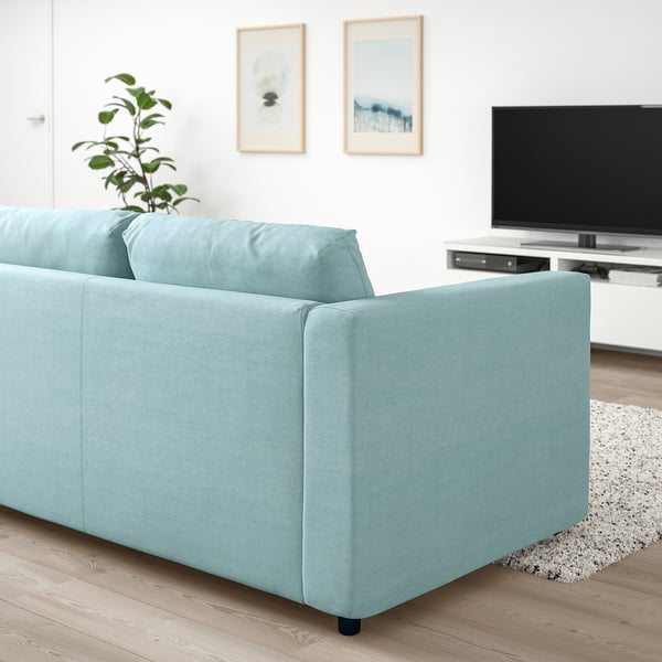 VIMLE 2-seat sofa, Saxemara light blue, 141x6x98 cm