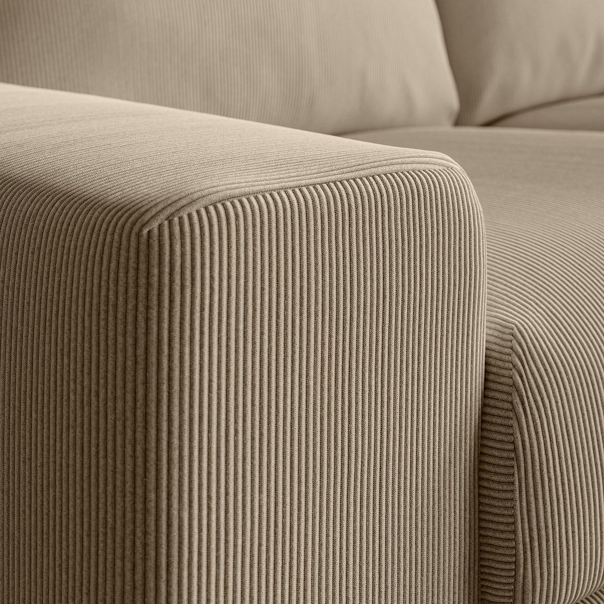VIMLE 3-seat sofa, with wide armrests/Kelinge beige, 255 cm