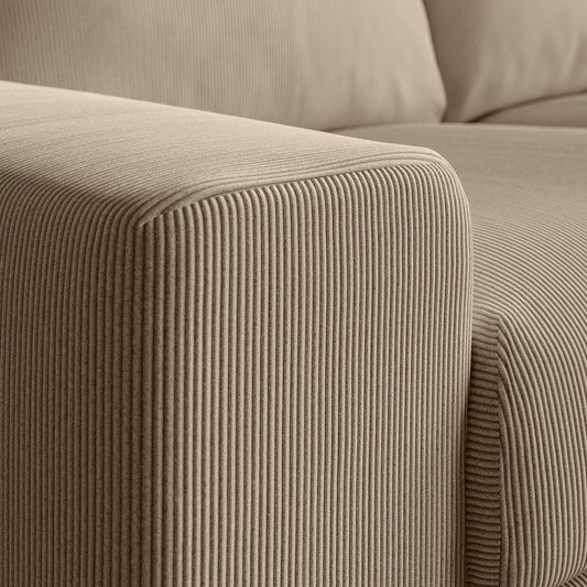 VIMLE 3-seat sofa, with wide armrests/Kelinge beige, 255 cm