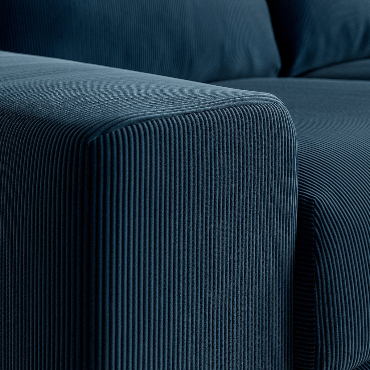VIMLE 3-seat sofa, with wide armrests/Kelinge dark blue, 255 cm