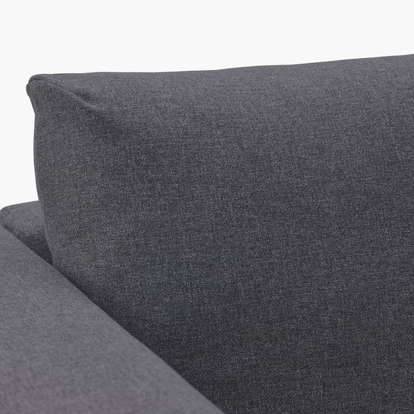 VIMLE 3 seater sofa - with chaise-longue/gunnared smoke grey ,