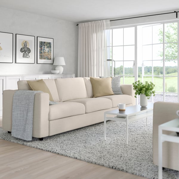 VIMLE 3-seat sofa, Gunnared beige, 241 cm