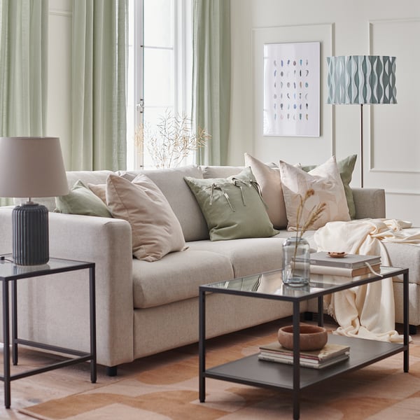 VIMLE 3-seat sofa, Gunnared beige, 241 cm