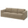 VIMLE 3-seat sofa, Johanneshov brown-beige, 241 cm