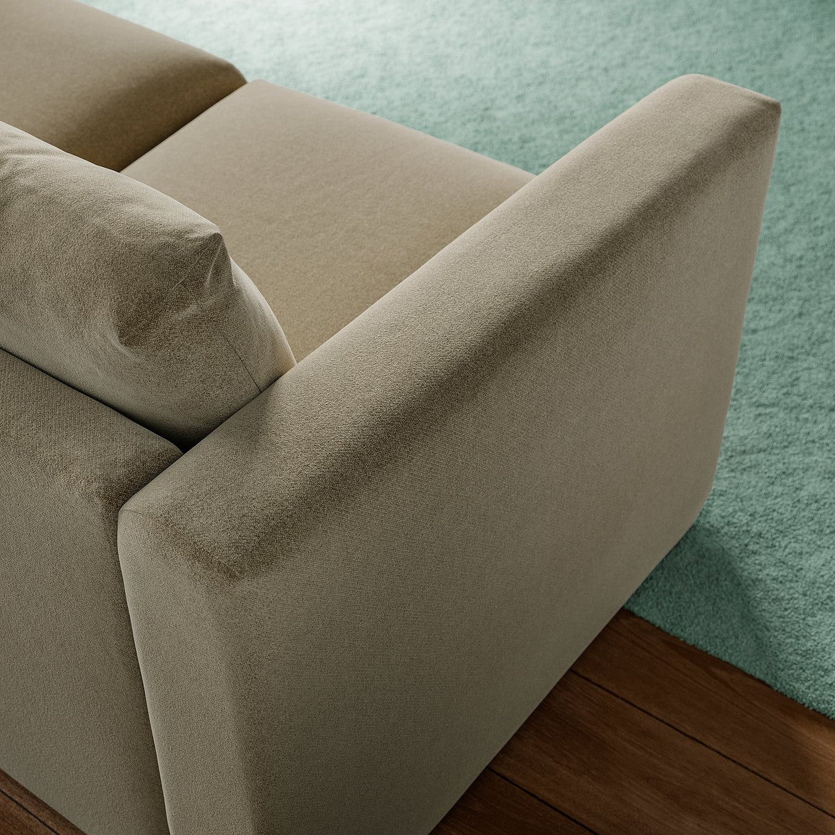 VIMLE 3-seat sofa, Johanneshov brown-beige, 241 cm
