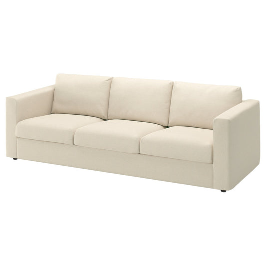 VIMLE 3-seat sofa, Knäbäck light beige, 241 cm