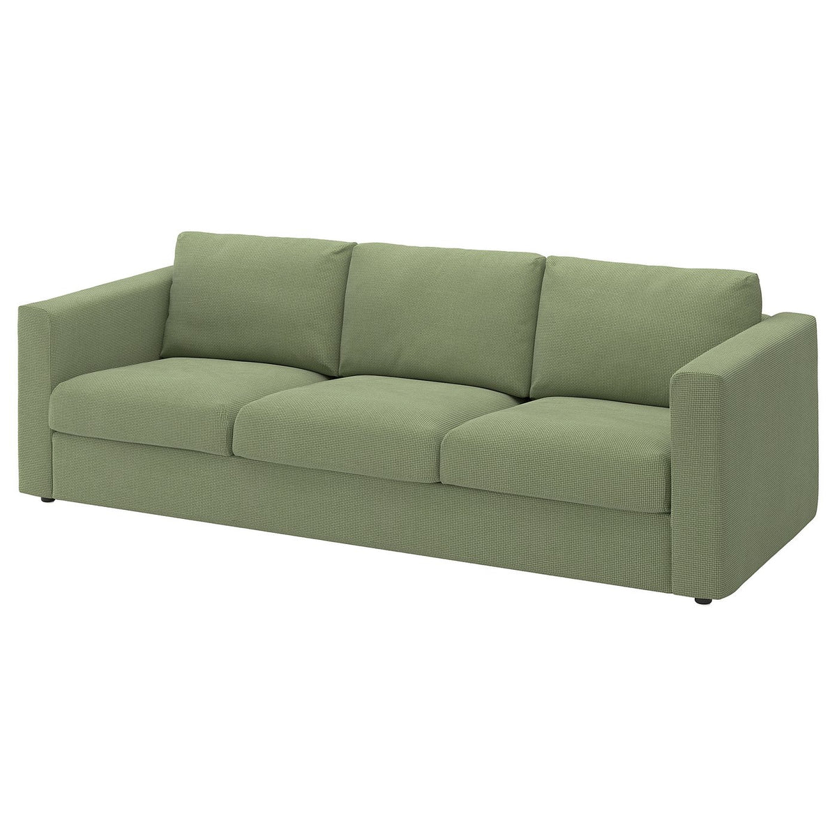 VIMLE 3-seat sofa, Mosshed grey-green, 241 cm