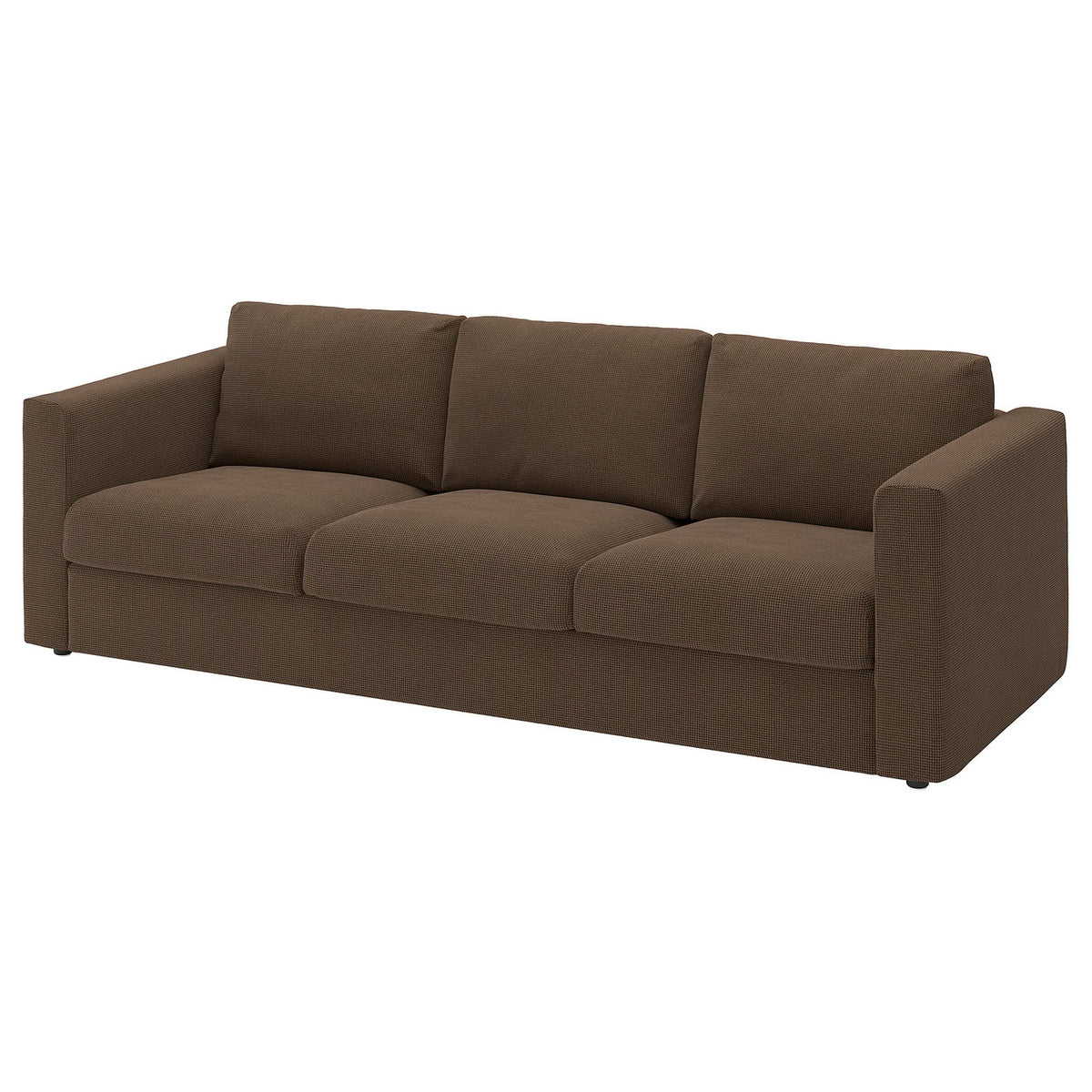VIMLE 3-seat sofa, Mosshed dark brown, 241 cm