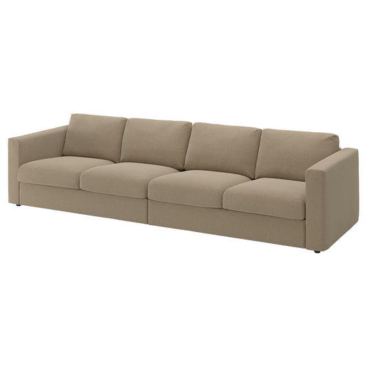 VIMLE 4-seat sofa, Johanneshov brown-beige