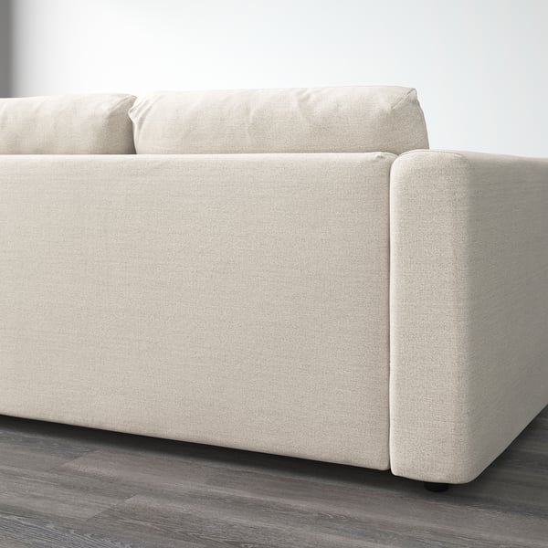 VIMLE corner sofa, 4-seat, Gunnared beige, 15x68x98 cm