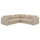 VIMLE corner sofa, 4-seat, Kelinge beige