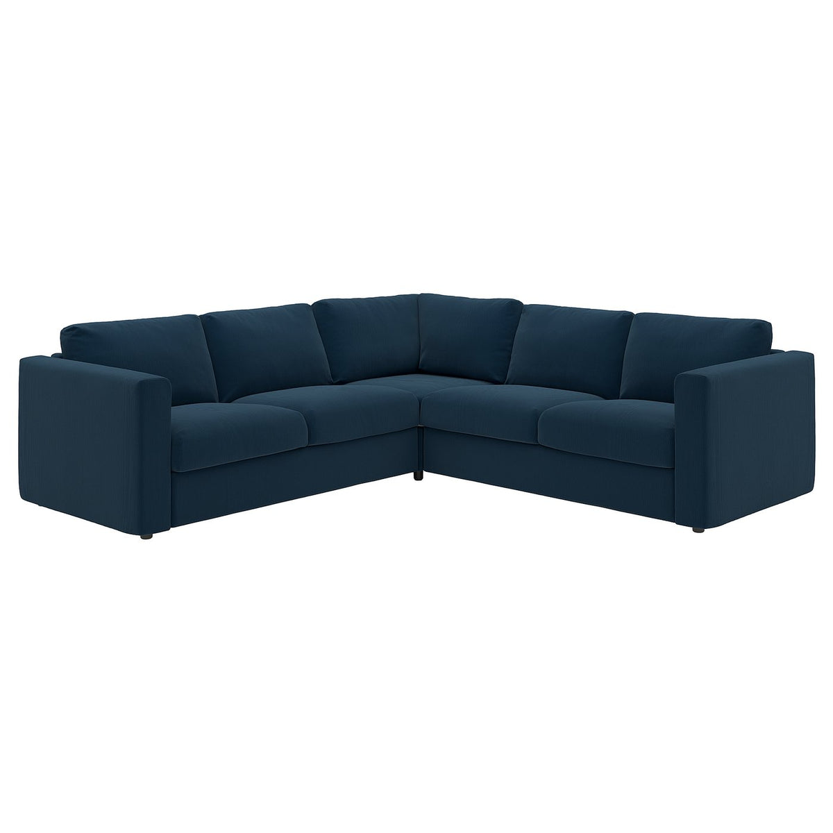 VIMLE corner sofa, 4-seat, Kelinge dark blue