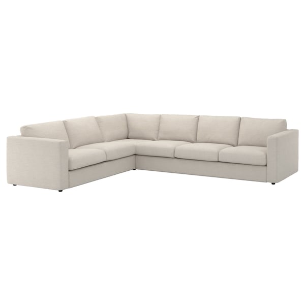 VIMLE 5-seater corner sofa - Beige Gunnared ,