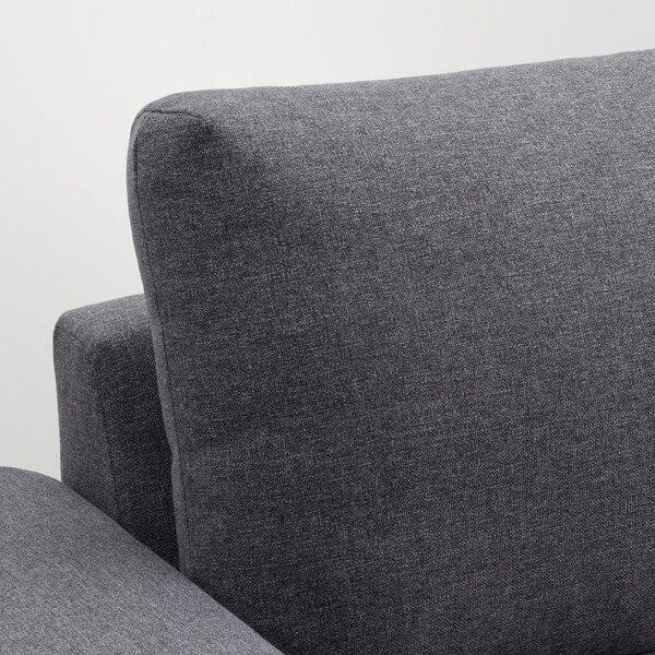 Ikea VIMLE - 3-seater sofa bed/chaise-longue, with wide armrests Gunnared/smoky grey ,