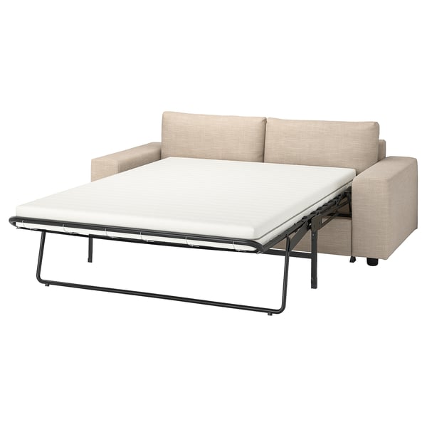 VIMLE 2-seat sofa-bed, with wide armrests/Hillared beige