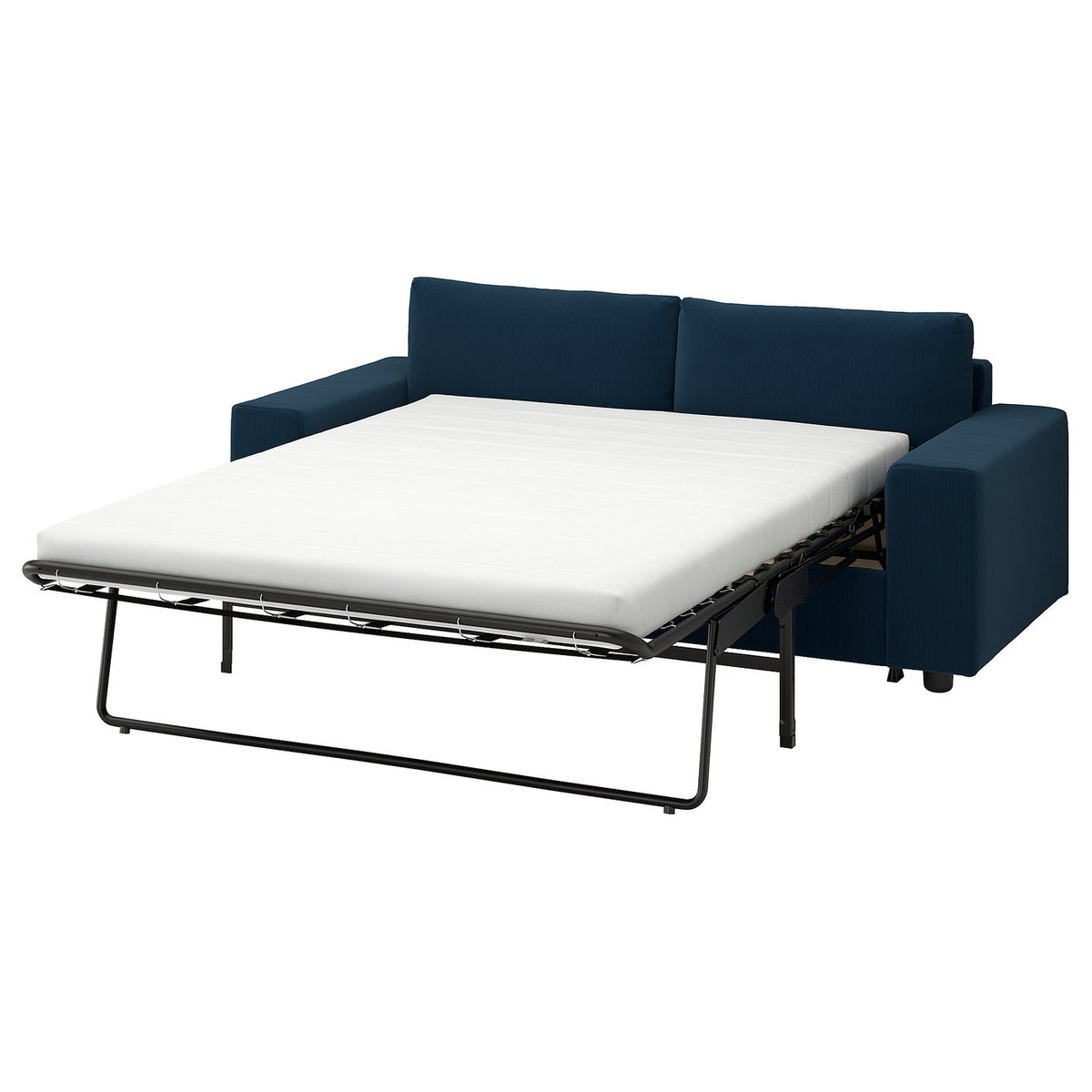 VIMLE 2-seat sofa-bed, with wide armrests/Kelinge dark blue, 204 cm