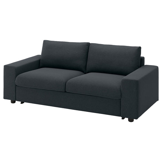 VIMLE 2-seat sofa-bed, with wide armrests/Knäbäck anthracite, 204 cm