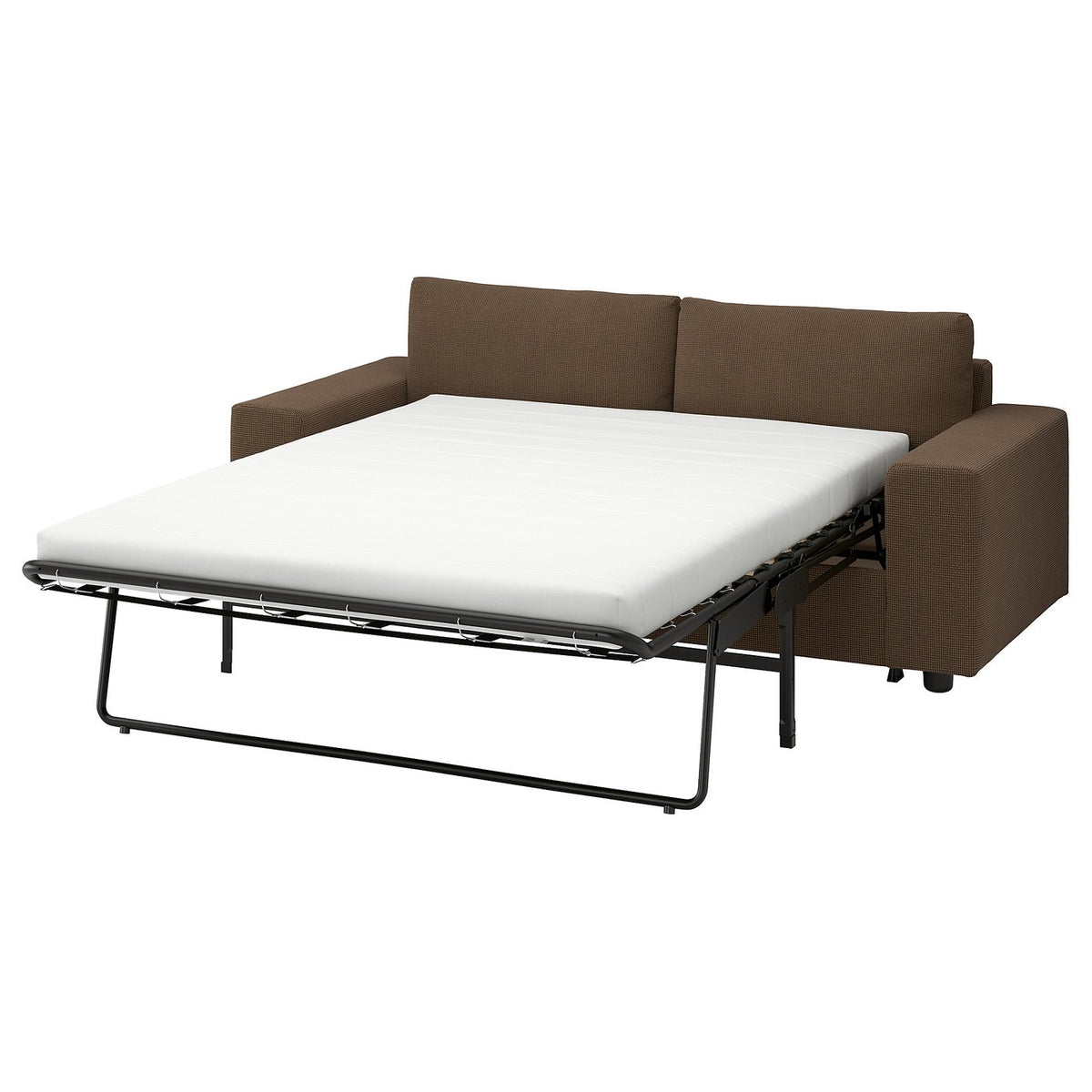 VIMLE 2-seat sofa-bed, with wide armrests/Mosshed dark brown, 204 cm