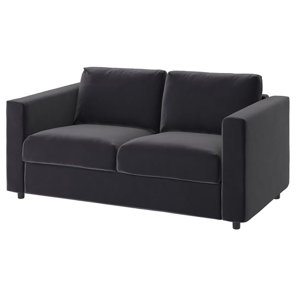 VIMLE 2-seat sofa-bed, Djuparp dark grey, 190 cm