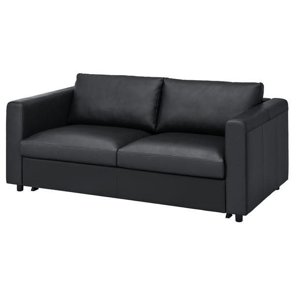 VIMLE 2-seat sofa-bed, Grann/Bomstad black, 190 cm