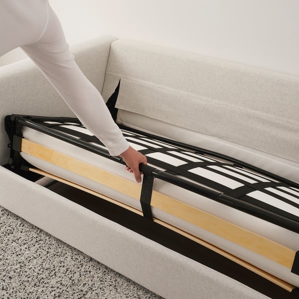 VIMLE 2-seat sofa-bed, Gunnared beige, 190 cm