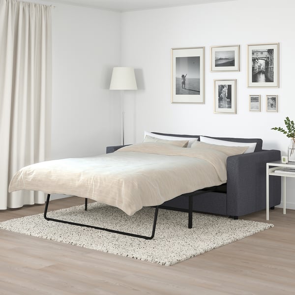 VIMLE 2-seat sofa-bed, Gunnared medium grey, 190 cm