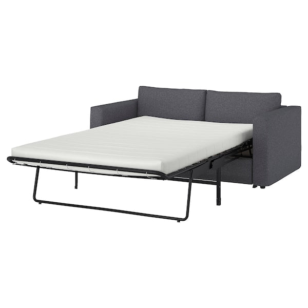 VIMLE - 2-seater sofa bed, Gunnared smoke grey ,