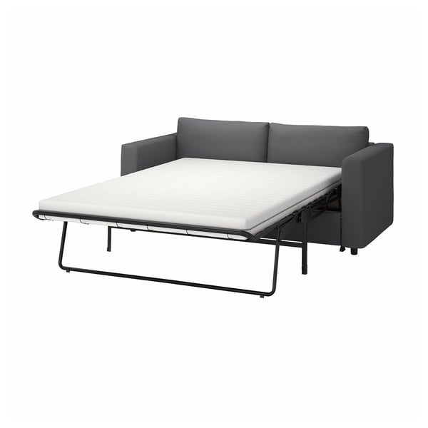 VIMLE 2-seat sofa-bed, Hallarp grey, 200x140 cm