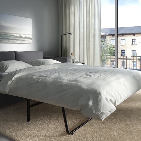 VIMLE - 2-seater sofa bed, Hallarp grey ,