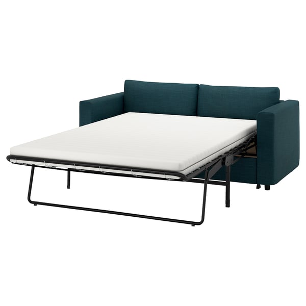 VIMLE 2-seat sofa-bed, Hillared dark blue, 200x140 cm