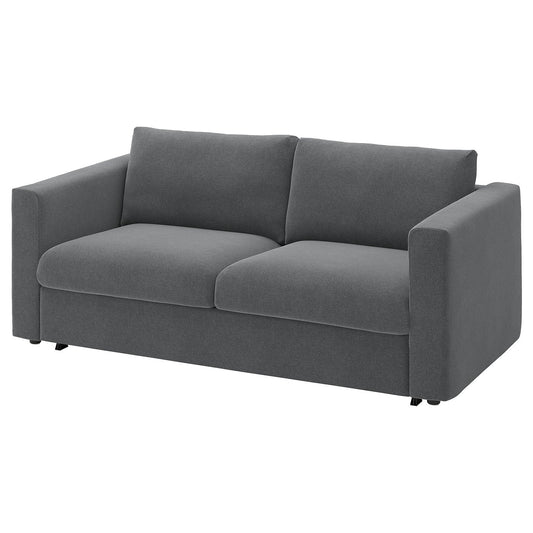VIMLE 2-seat sofa-bed, Johanneshov dark grey, 190 cm