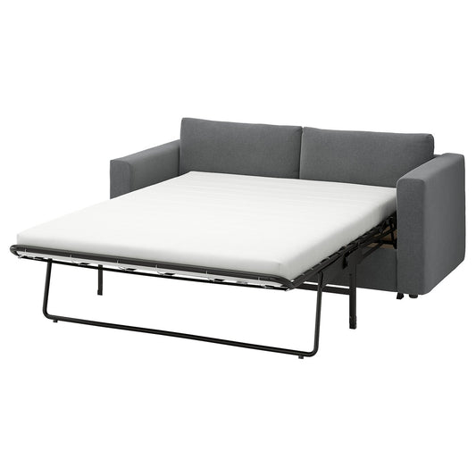 VIMLE 2-seat sofa-bed, Johanneshov dark grey, 190 cm