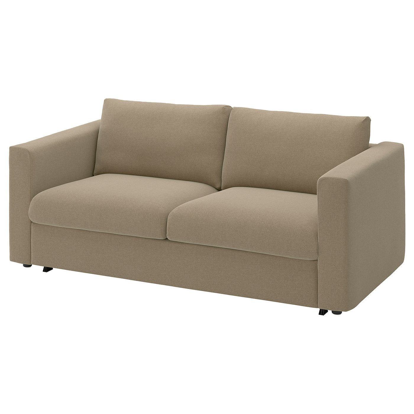VIMLE 2-seat sofa-bed, Johanneshov brown-beige, 190 cm