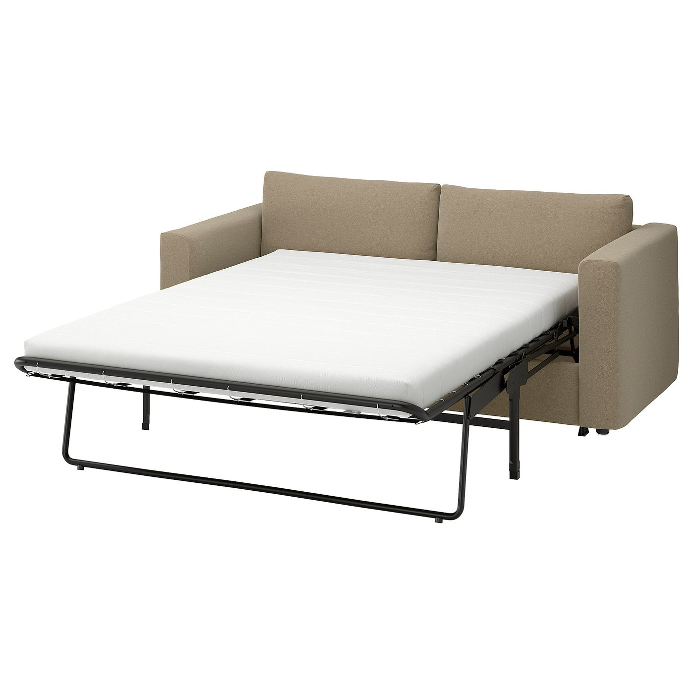 VIMLE 2-seat sofa-bed, Johanneshov brown-beige, 190 cm