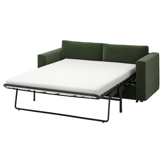 VIMLE 2-seat sofa-bed, Johanneshov dark green, 190 cm