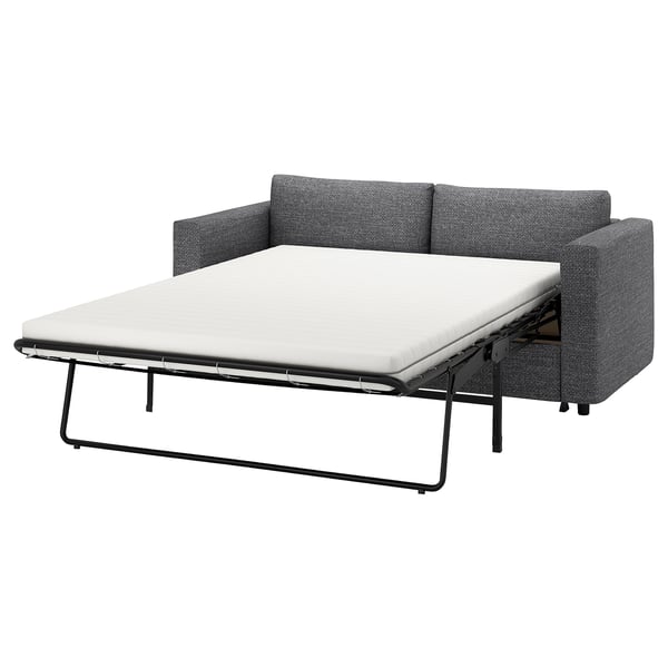 VIMLE 2-seat sofa-bed, Lejde grey/black, 190 cm