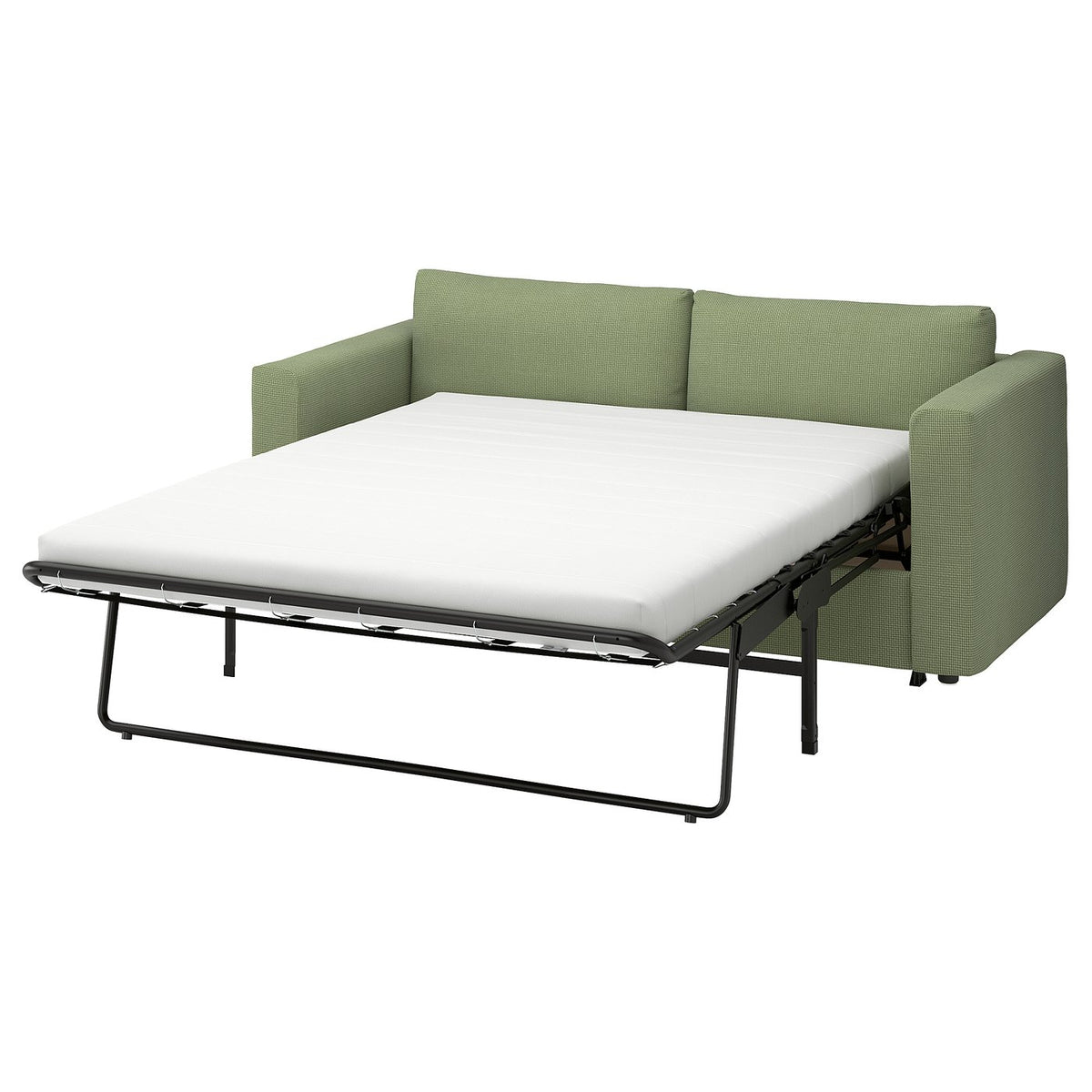 VIMLE 2-seat sofa-bed, Mosshed grey-green, 190 cm