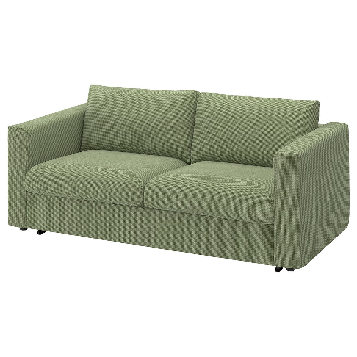 VIMLE 2-seat sofa-bed, Mosshed grey-green, 190 cm
