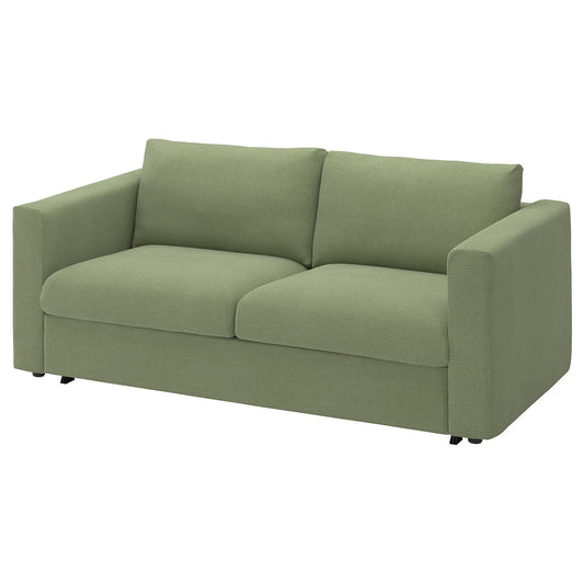 VIMLE 2-seat sofa-bed, Mosshed grey-green, 190 cm