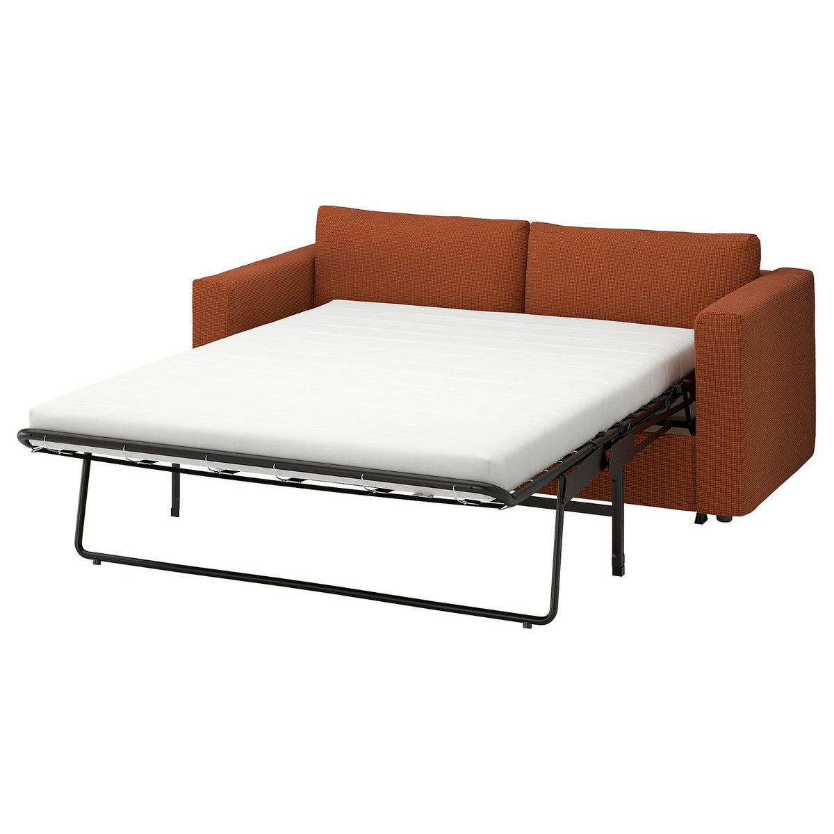VIMLE 2-seat sofa-bed, Mosshed red-brown, 190 cm