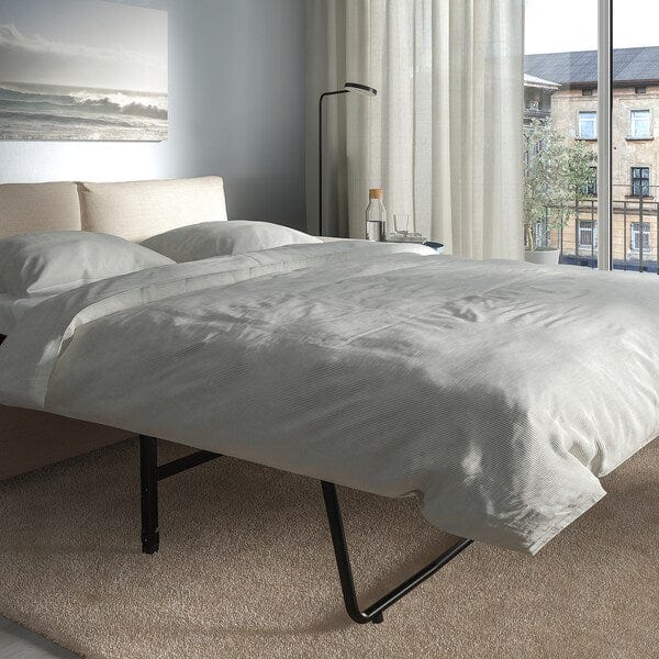 Ikea VIMLE - 3-seater sofa bed, with wide armrests/Gunnared beige ,