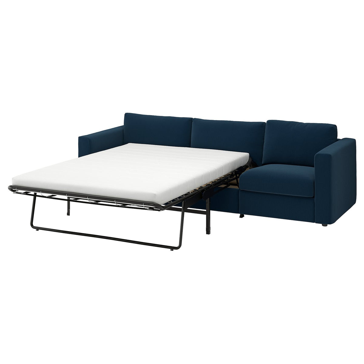 VIMLE 3-seat sofa-bed, Kelinge dark blue, 261 cm