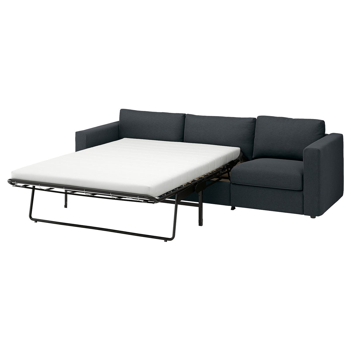 VIMLE 3-seat sofa-bed, Knäbäck anthracite, 261 cm