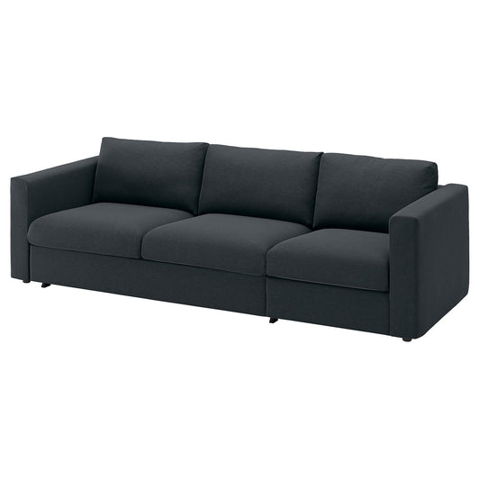 VIMLE 3-seat sofa-bed, Knäbäck anthracite, 261 cm