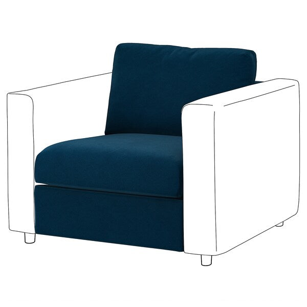 VIMLE - 1-seater element, Djuparp green-blue ,